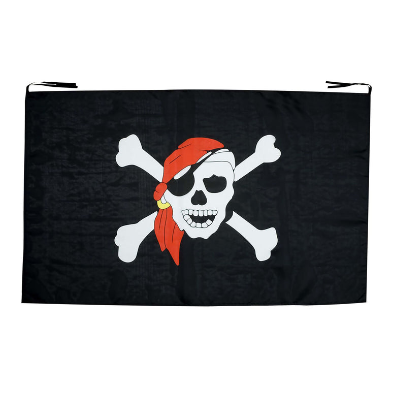 Piratenvlag met doodskop130x80cm