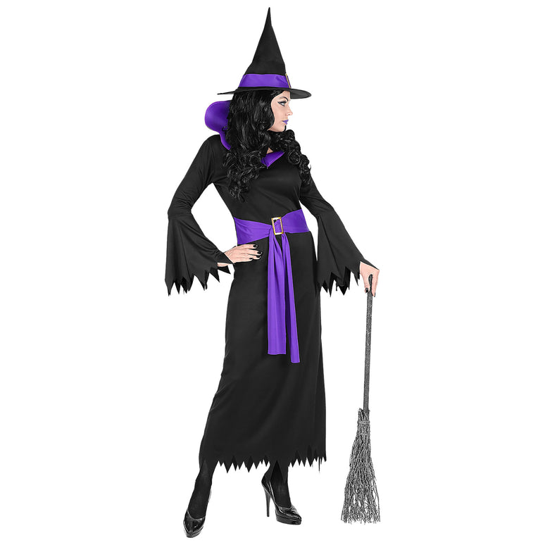Heksen jurk voor dames paars