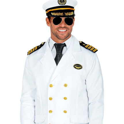 Kapitein verkleedset wit