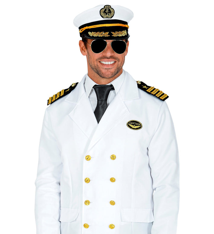 Kapitein verkleedset wit