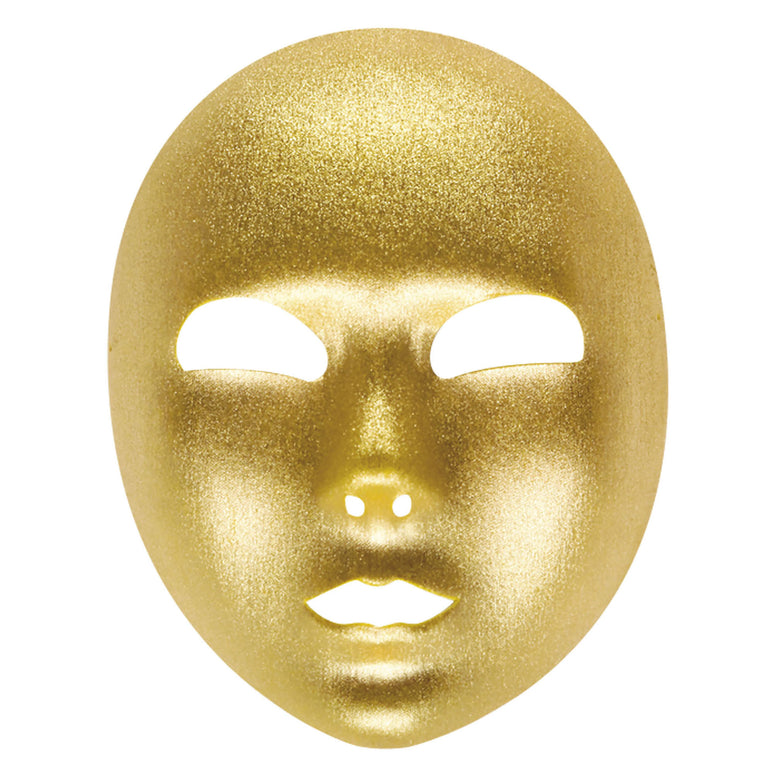Goud gezichtsmasker glitters