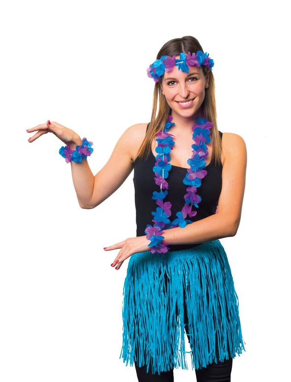 Roze hawaii  rok met accessoires