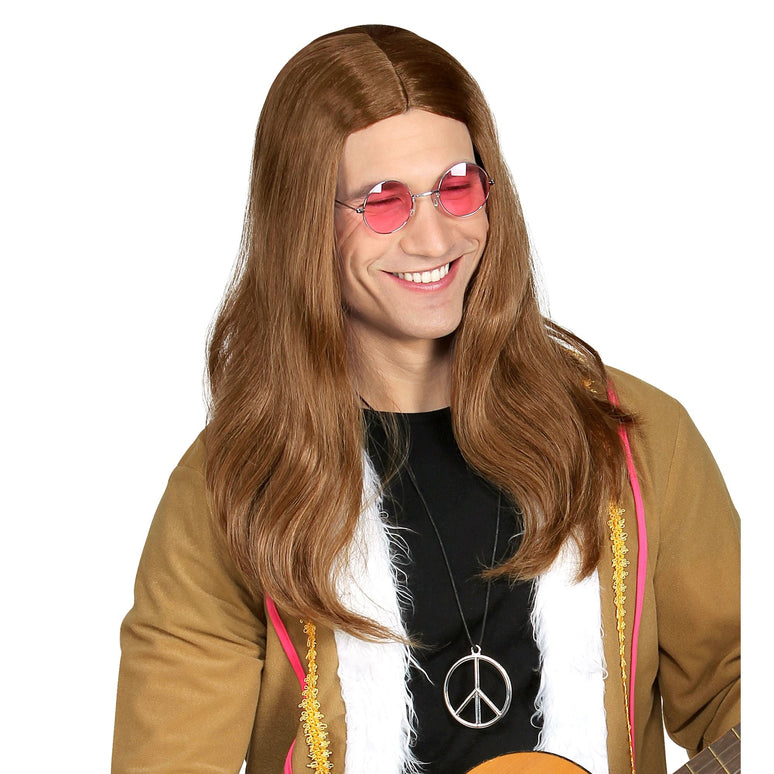 Hippie pruik Groovy dude