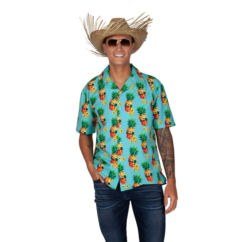 Hawaii Shirt met ananas print