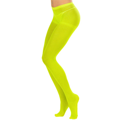 Neon panty 40den groen
