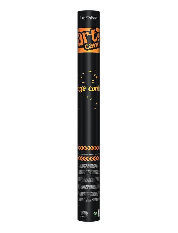 Confetti kanon oranje top kwaliteit 60cm