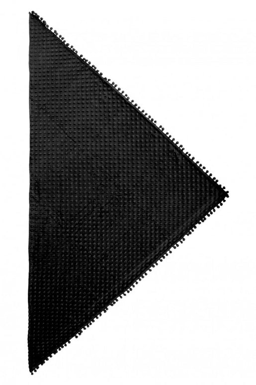Driehoek sjaal Bubble zwart