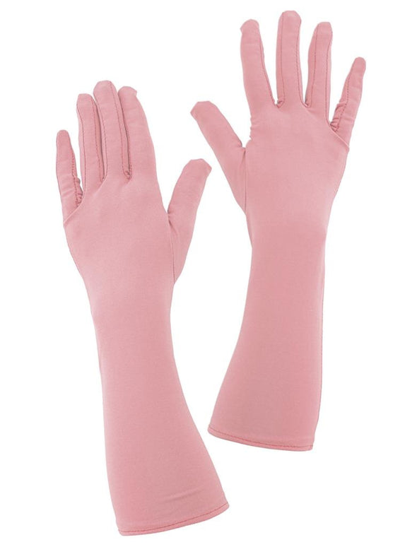 Baby roze lange handschoenen
