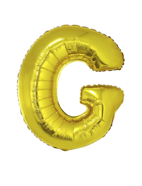 Grote folie ballon letter G Goud