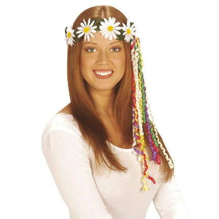 Bloemen tiara hippie