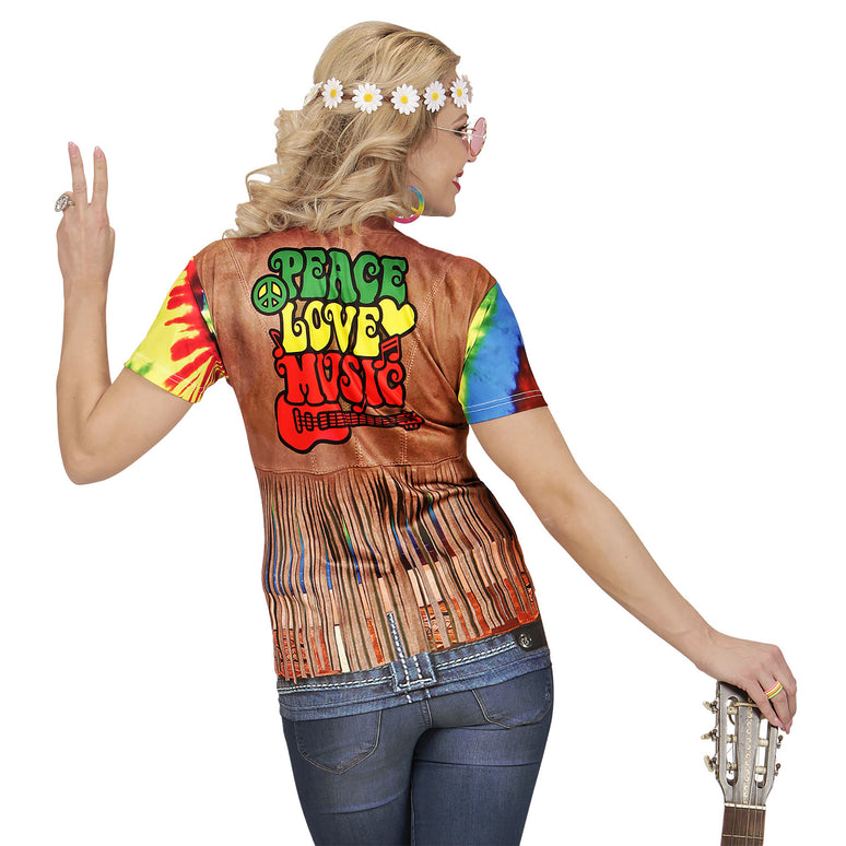 3D Hippie shirt Psycho dames