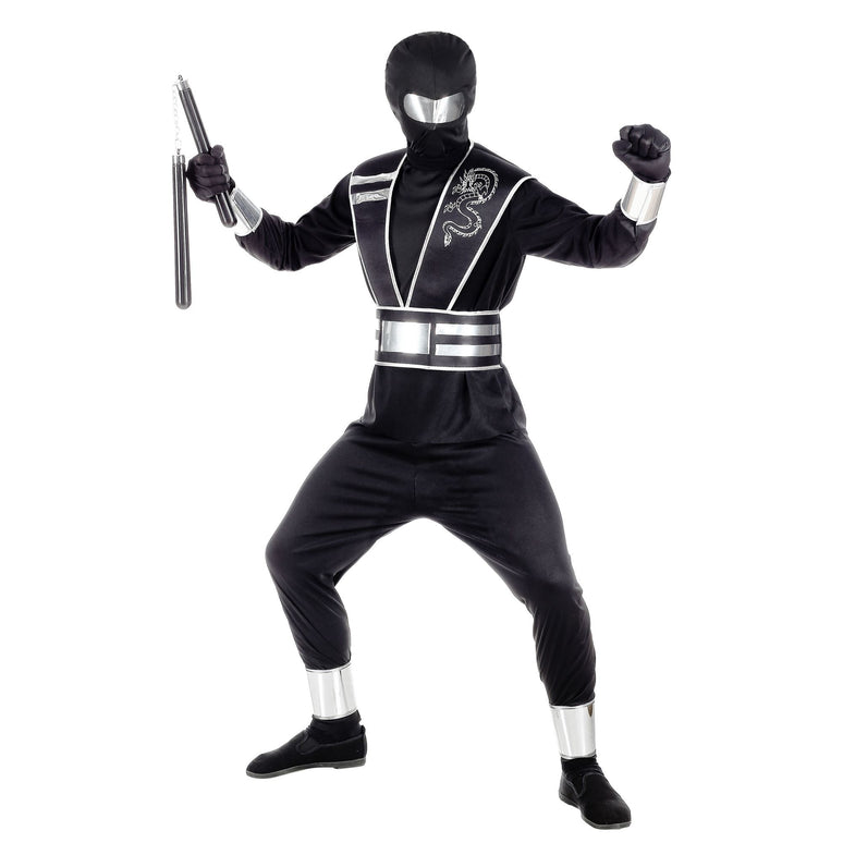 Zwart ninja pak voor kinderen