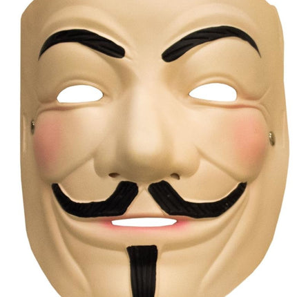 Anonymous masker  met snor latex