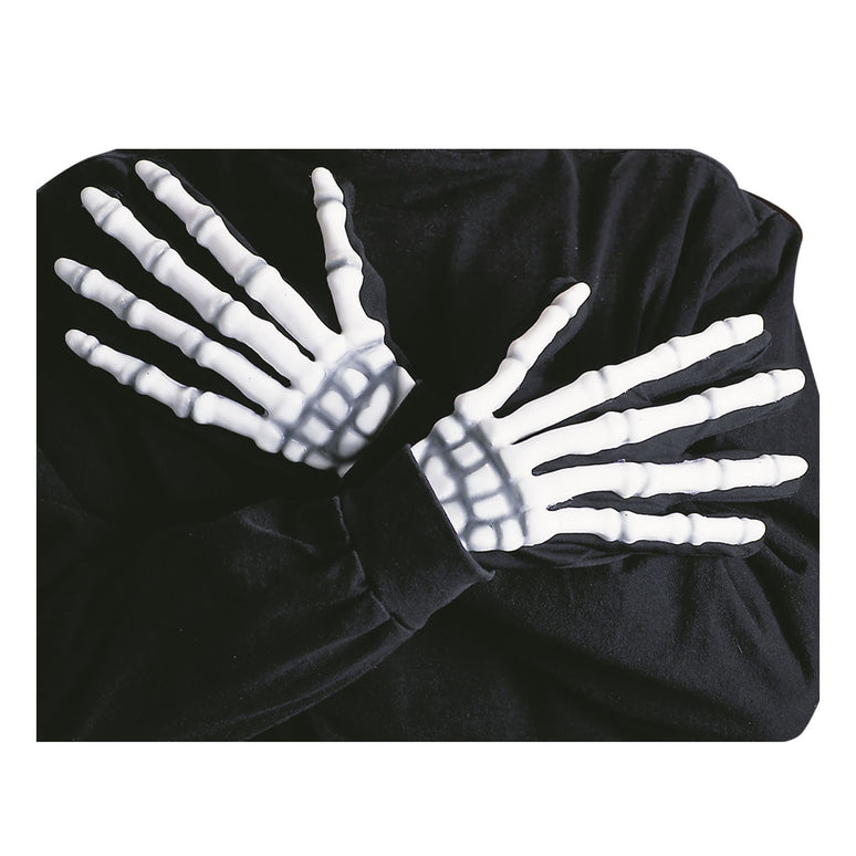 Skelet handschoenen met botten