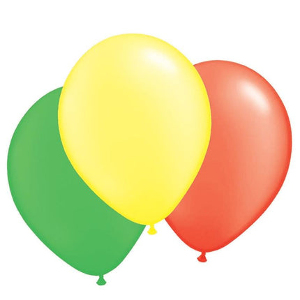 Ballonnen rood geel en groen