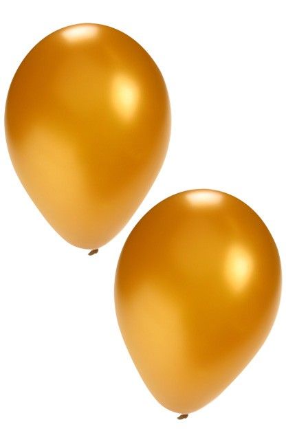 Helium ballonnen 50 x goud nr 12