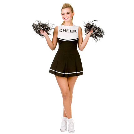 Hoge School Cheerleader pak in zwart