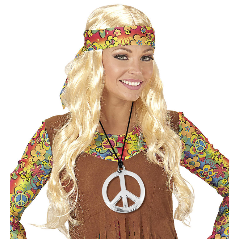 Hippie ketting peace PVC budget