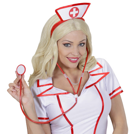 Nep stethoscoop rood verpleegster