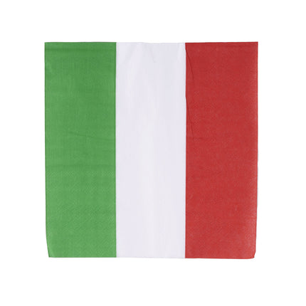 Servetten Italië groen wit rood