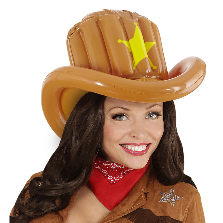Opblaasbare cowboy hoeden