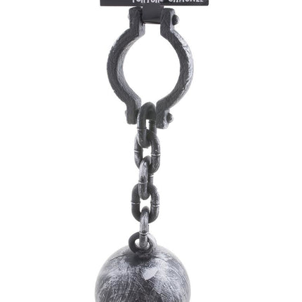 Gevangene jumbo bal met ketting 55 cm
