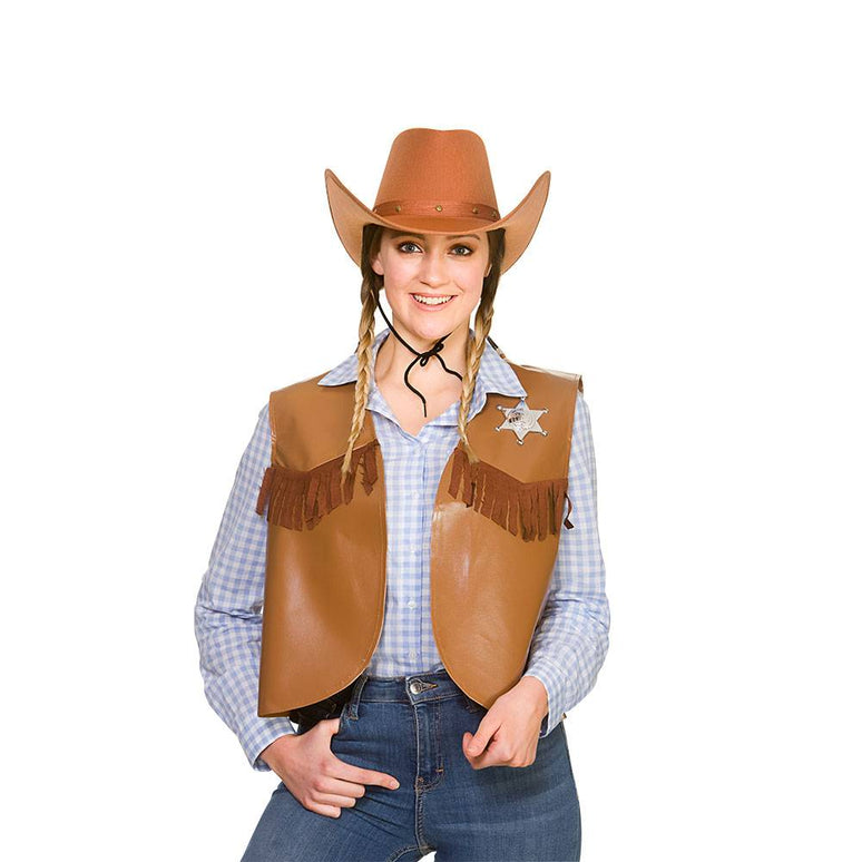 Cowboy vest bruin