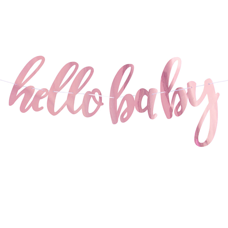 Slinger "Hello Baby" 360cm rosé goud