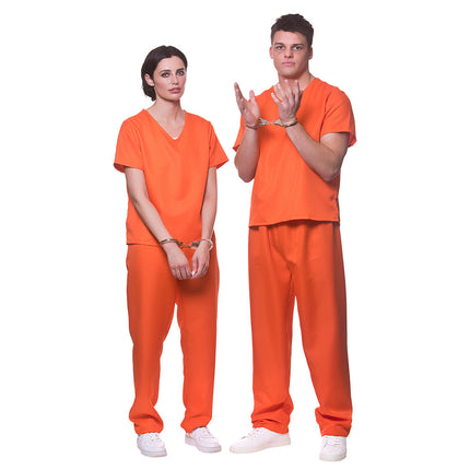 Gevangene kostuum oranje Fedde