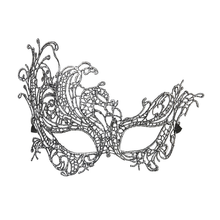 Zilveren barok maskertjes