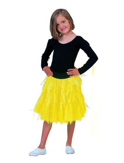 Petticoat neon geel Lili kind