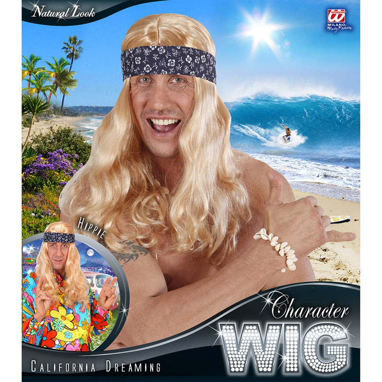 Hippie pruik blond Califoria dreaming