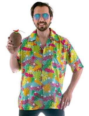 Aloha shirt Demi met palm print