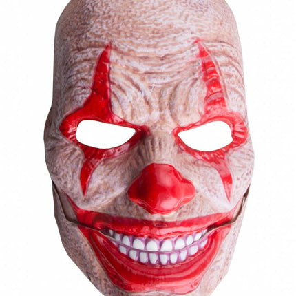 Masker horror clown met bewegende mond