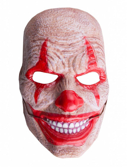 Masker horror clown met bewegende mond