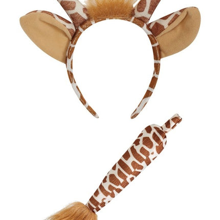 Giraffen set oren met staart