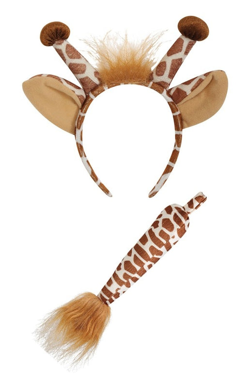 Giraffen set oren met staart