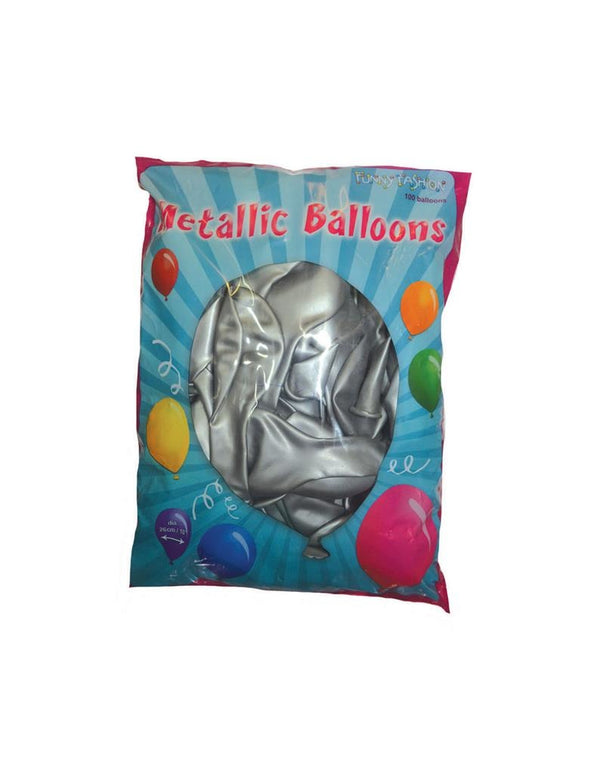Metallic zilveren ballonnen