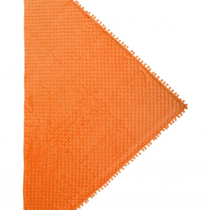 Driehoek sjaal Bubble Neon oranje