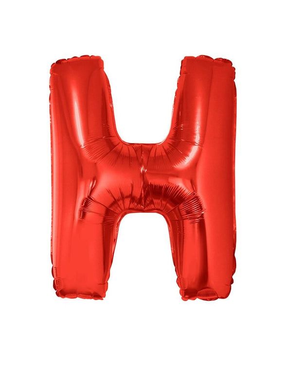 Grote folie ballon letter H Rood
