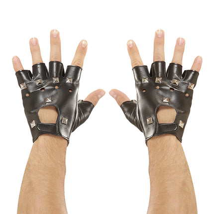 Biker handschoenen / Rocker handschoenen punk
