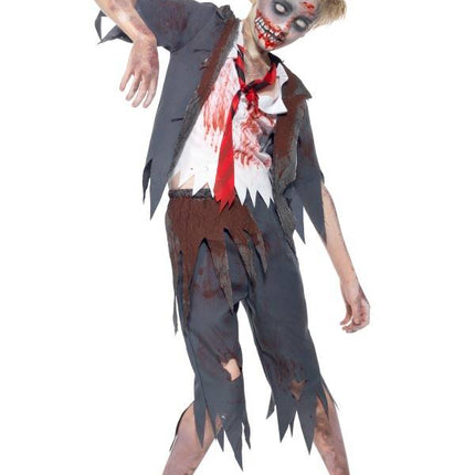 Zombie school jongen pak