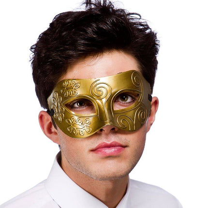 Oogmasker Rome in goud