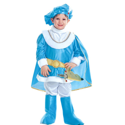Prins kostuum blauw kind