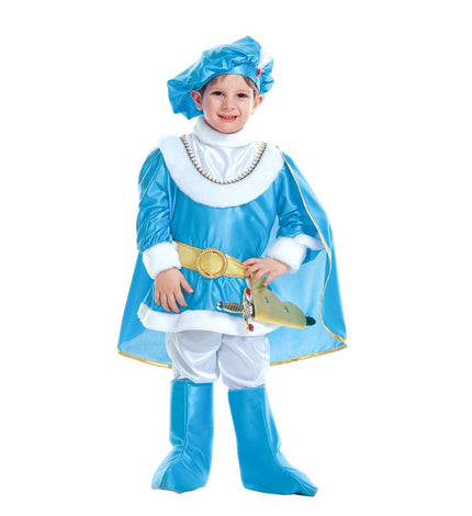 Prins kostuum blauw kind