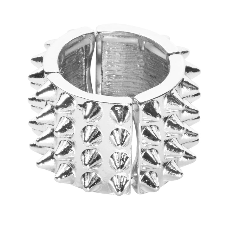 Zilveren spike ringen