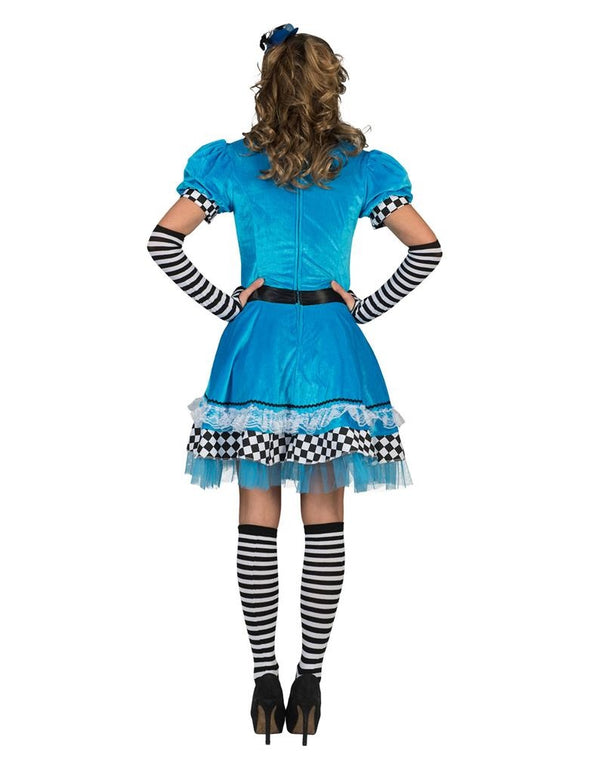 Alice in wonderland jurkje blauw