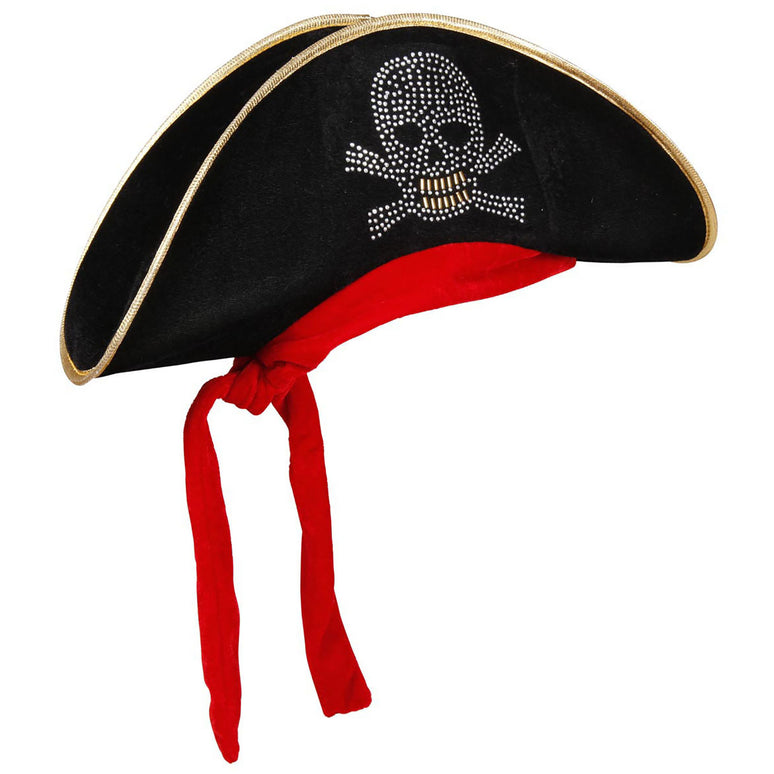 Dames piratenhoed met bespijkerde schedel en bandana