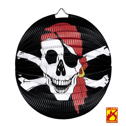 Piraten schedel decoratie van papier