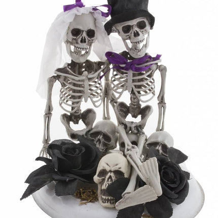 Deco skelet bruid en bruidegom